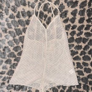 Zinke silk bodysuit play suit white playful pjs